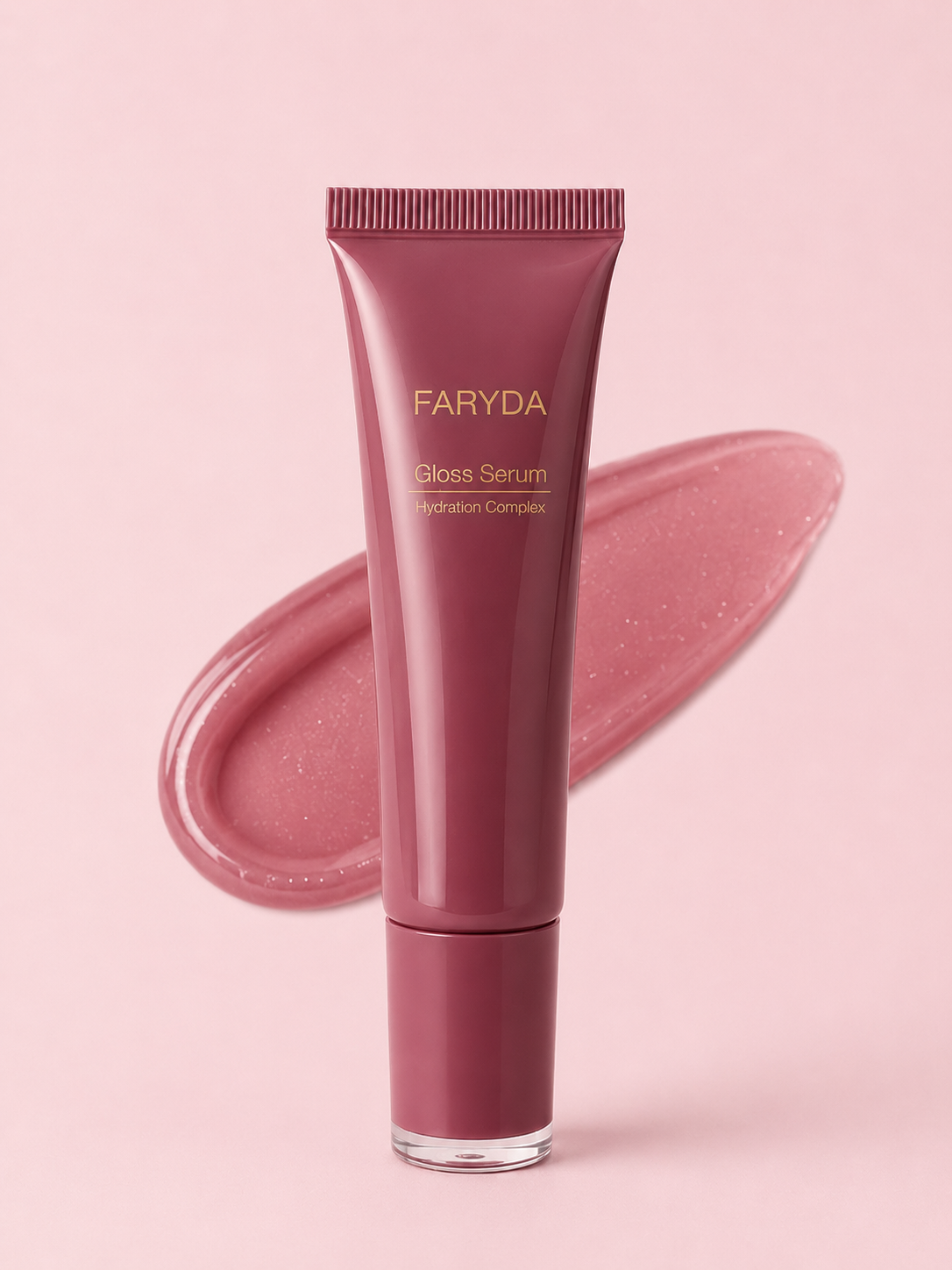 Gloss Serum in Blush by Faryda Beauty – sheer pink plumping lip serum